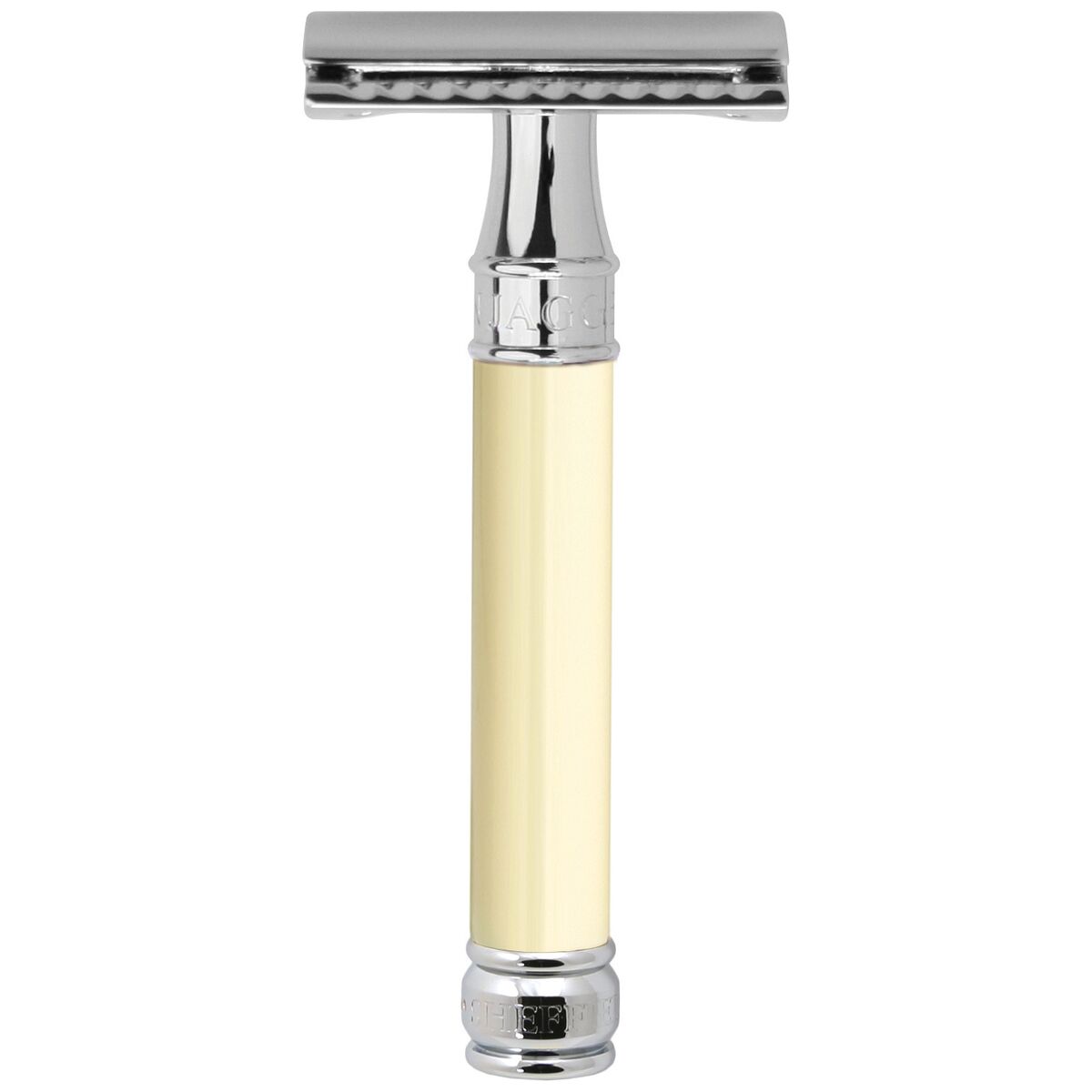 Edwin Jagger Safety Razor DE87 Rubber Coated Ivory