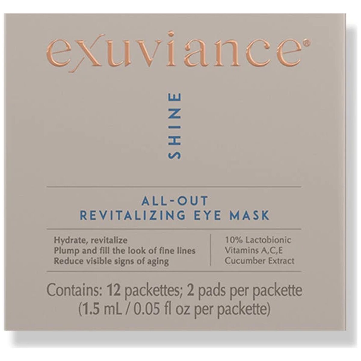 Exuviance Shine All-Out Revitalizing Eye Mask