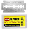 Feather Dubbelrakblad 10-pack