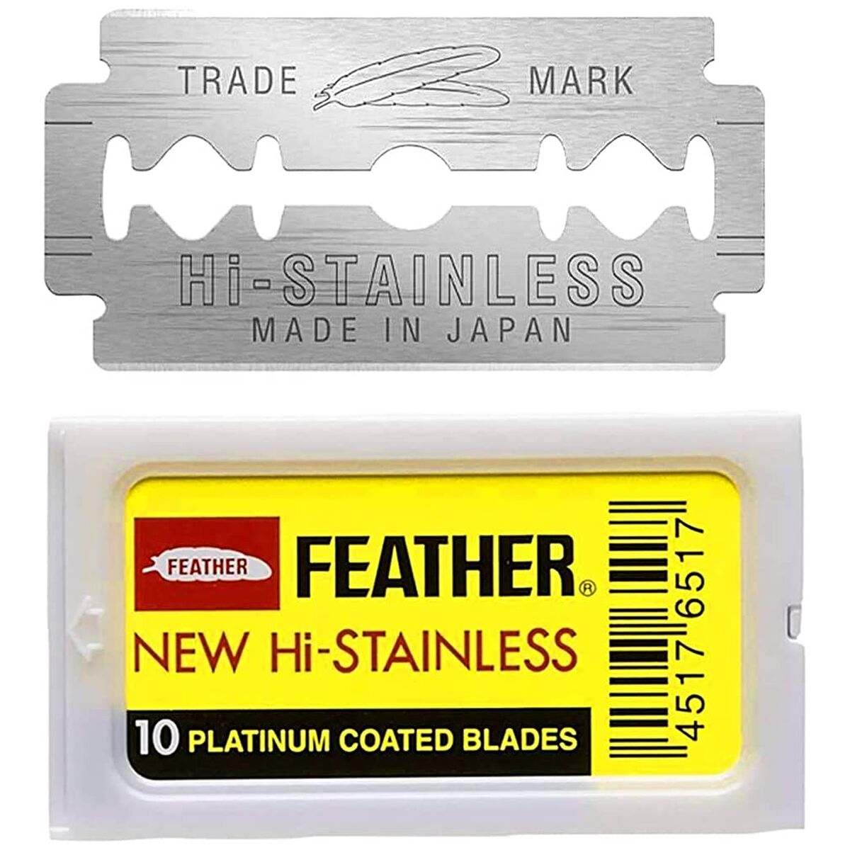 Feather Dubbelrakblad 10-pack