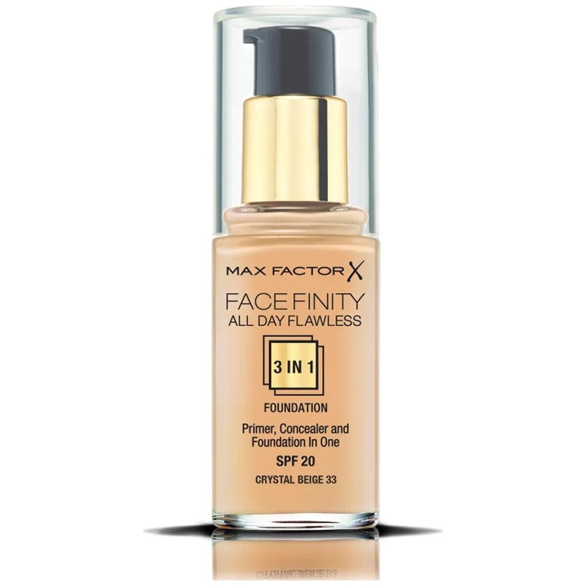 Max Factor Facefinity All Day Flawless 3 in 1 Foundation 33 Crystal Beige 30ml