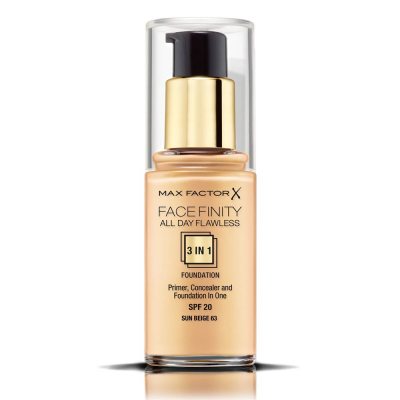 Max Factor Facefinity All Day Flawless 3 In 1 Foundation 63 Sun Beige 30ml